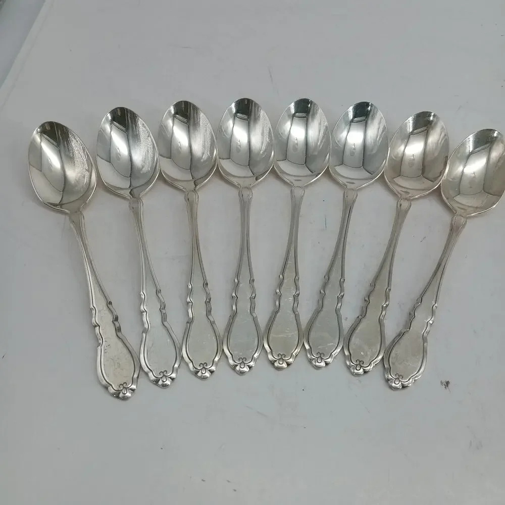 8X Tsp Rogers Oneida ALOUETTE Silverplate Teaspoons 1978